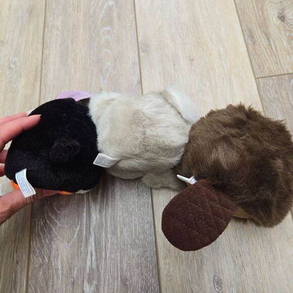 9 Puffkins Vintage plush stuffed animals dogs,deer, Kuala,  beaver, zebra, puffi - Picture 9 of 15